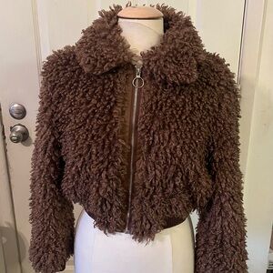 Astr Chocolate Teddy Jacket